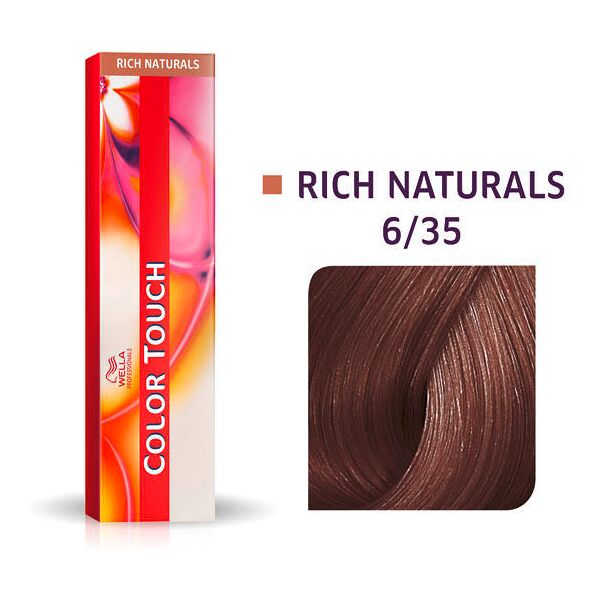 wella color touch rich naturals 6/35 biondo scuro oro mogano