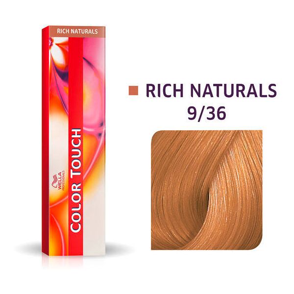 wella color touch rich naturals 9/36 biondo chiaro oro viola