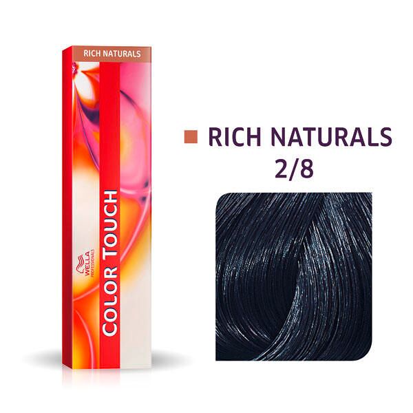 wella color touch rich naturals 2/8 blu nero