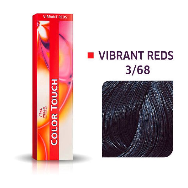 wella color touch vibrant reds 3/68 perla viola marrone scuro