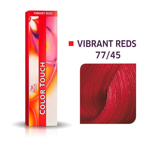 wella color touch vibrant reds 77/45 biondo medio rosso mogano intenso