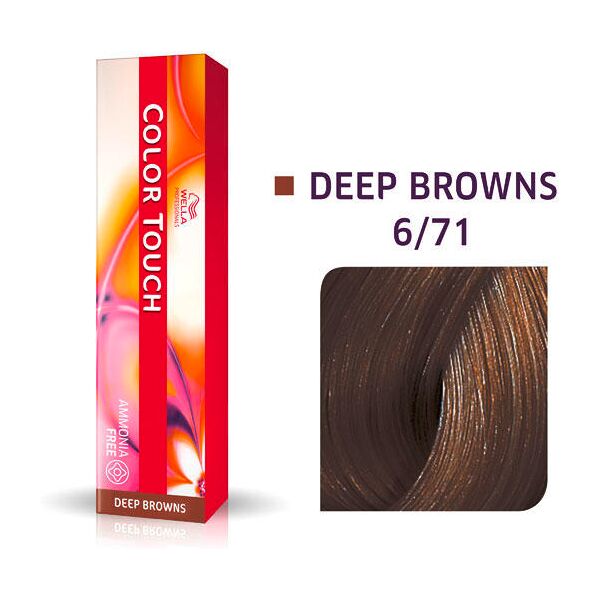 wella color touch deep browns 6/71 biondo scuro marrone cenere