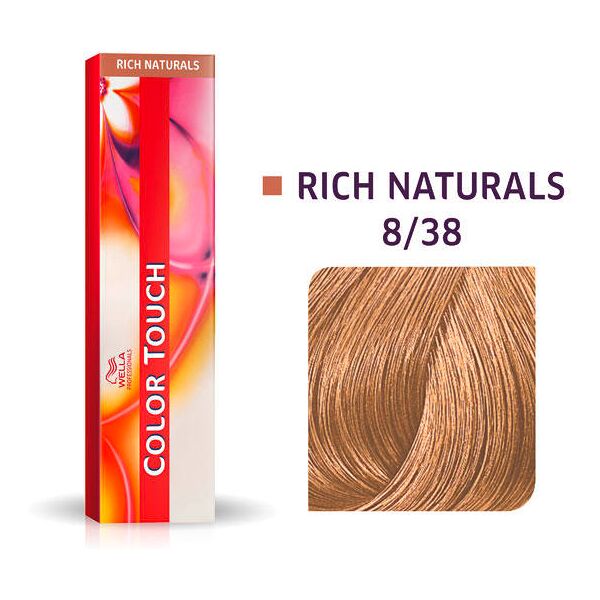 wella color touch rich naturals 8/38 biondo chiaro perla oro