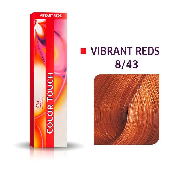 wella color touch vibrant reds 8/43 biondo chiaro rosso oro