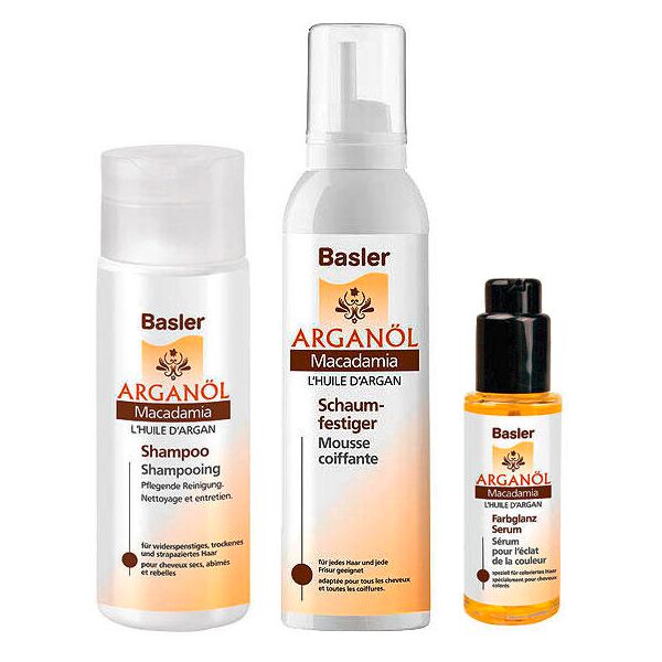 basler nature & wellness set speciale olio di argan e macadamia