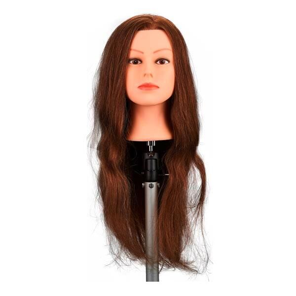 fripac-medis testa di pratica con capelli veri lunghezza dei capelli 60 cm