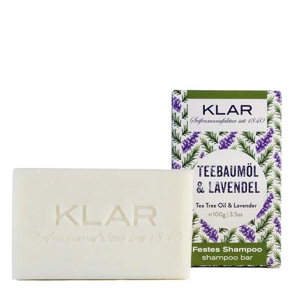 klar shampoo solido all'olio dell'albero del tè e alla lavanda olio dell'albero del tè e lavanda 100 g