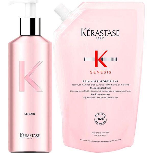 kérastase genesis bain nutri-fortifiant refill + flasche 500 ml