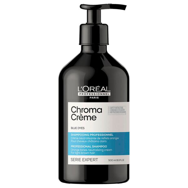 l'oréal professionnel paris serie expert chroma crème professional shampoo blue 500 ml blu