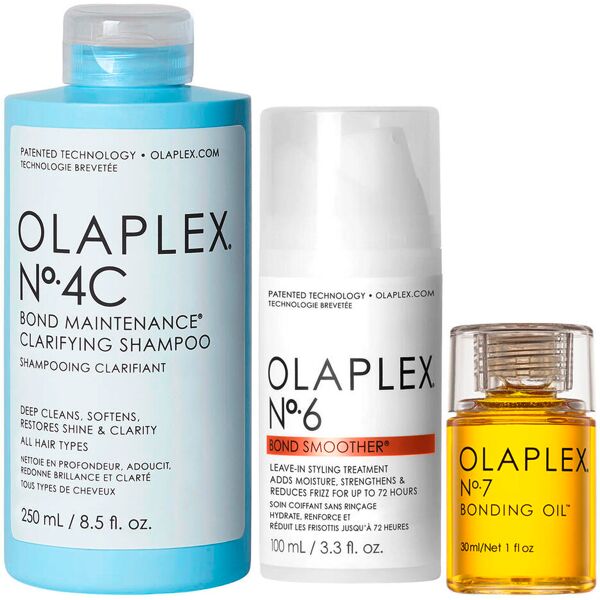 olaplex protect & shine set no.4c shampoo + no.6 leave in + no.7 haaröl