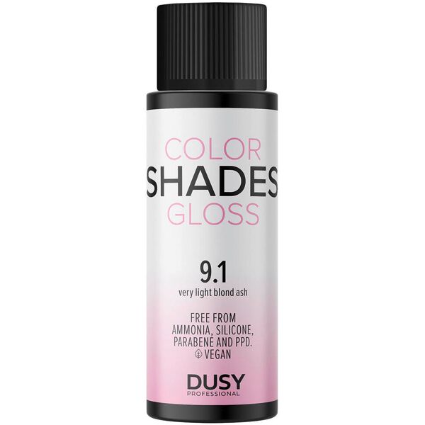 dusy professional color shades gloss 9.1 cenere biondo chiaro 60 ml