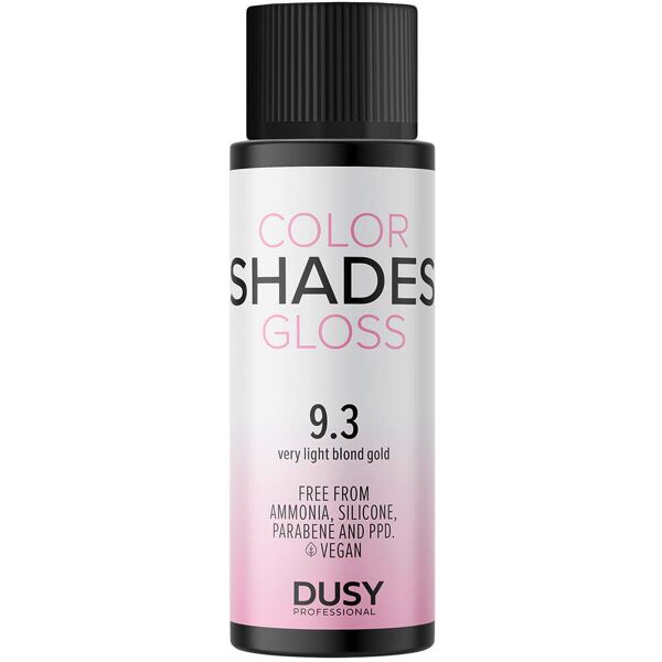 dusy professional color shades gloss 9.3 biondo chiaro oro 60 ml