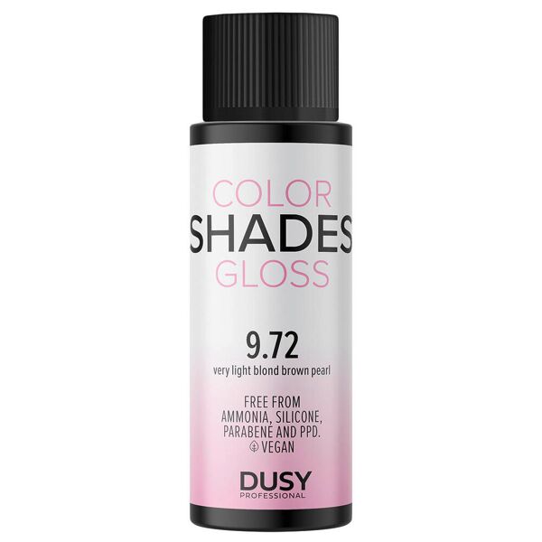 dusy professional color shades gloss 9,72 biondo chiaro marrone perlato 60 ml