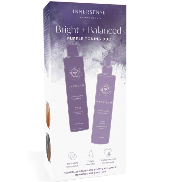 innersense organic beauty bright + balanced purple toning duo