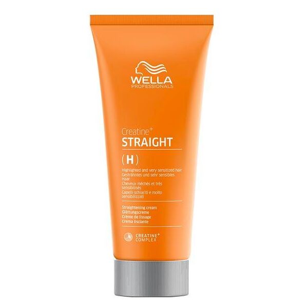 wella creatine+ straight base h/s - per capelli schiariti e fortemente danneggiati, 200 ml