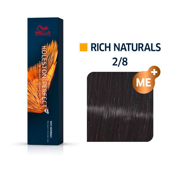 wella koleston perfect rich naturals 2/8 nero blu, 60 ml