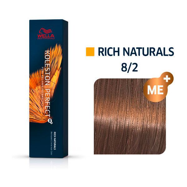 wella koleston perfect rich naturals 8/2 biondo chiaro opaco, 60 ml