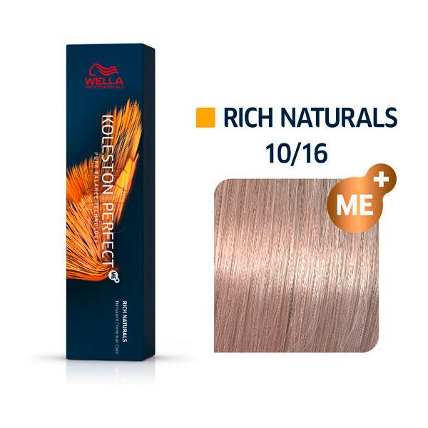 wella koleston perfect rich naturals 10/16 biondo chiaro viola cenere, 60 ml