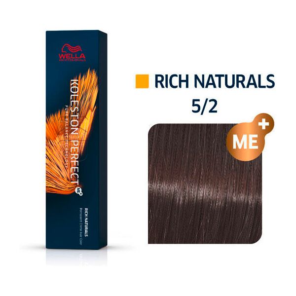 wella koleston perfect rich naturals 5/2 marrone chiaro opaco, 60 ml