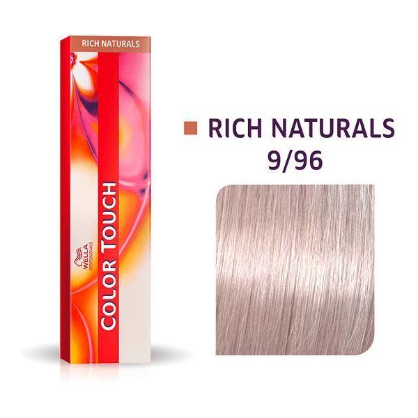 wella color touch rich naturals 9/96 biondo chiaro cendré viola