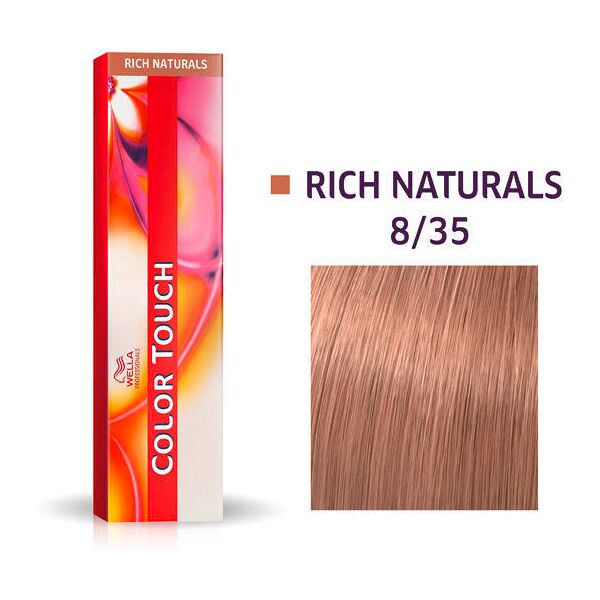 wella color touch rich naturals 8/35 biondo chiaro oro mogano