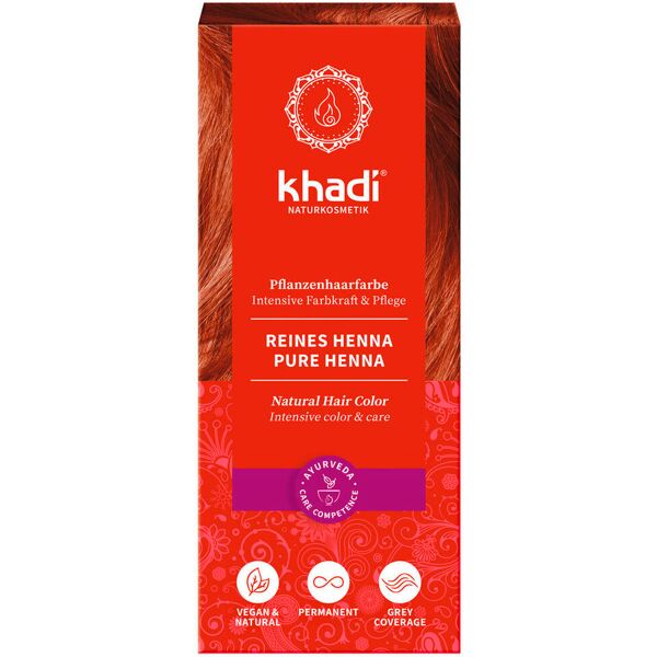 khadi colore dei capelli vegetale henné puro 100 g