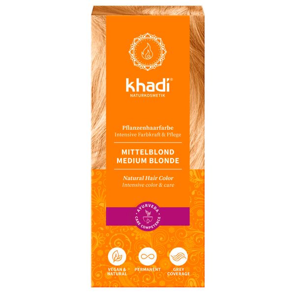 khadi pianta colore dei capelli biondo medio 100 g