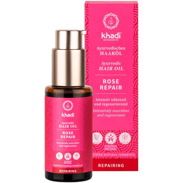 khadi repairing ayurvedic hair oil rose repair 50 ml