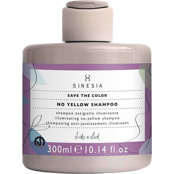 sinesia save the color no yellow shampoo 300 ml