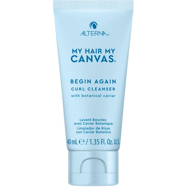 alterna my hair my canvas begin again curl cleanser 40 ml