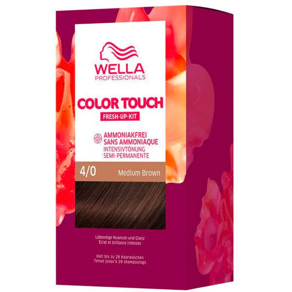 wella color touch fresh-up-kit 4/0 marrone medio 130 ml