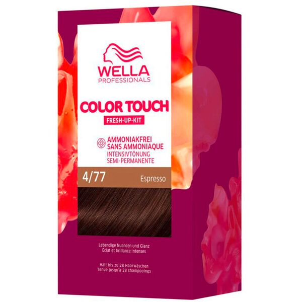 wella color touch fresh-up-kit 4/77 castano medio intensivo 130 ml