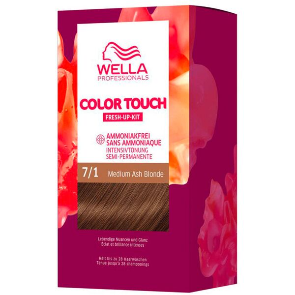 wella color touch fresh-up-kit 7/1 biondo medio cenere 130 ml