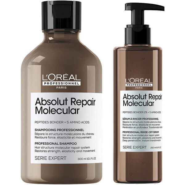 l'oréal professionnel paris serie expert absolut repair molecular set 1 shampoo + rinse off serum