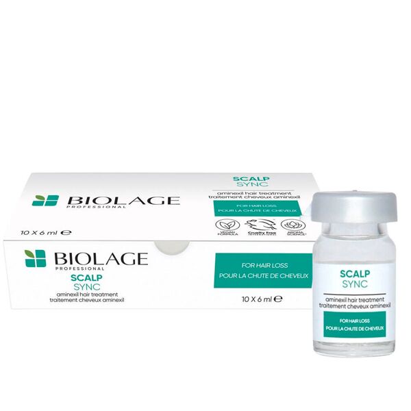 biolage scalp sync pro-aminexil anti-hair loss tonic packung mit 10 x 6 ml