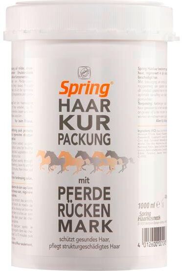 spring pacchetto di trattamento dei capelli con midollo di cavallo 1 litro