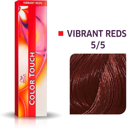 wella color touch vibrant reds 5/5 mogano marrone chiaro