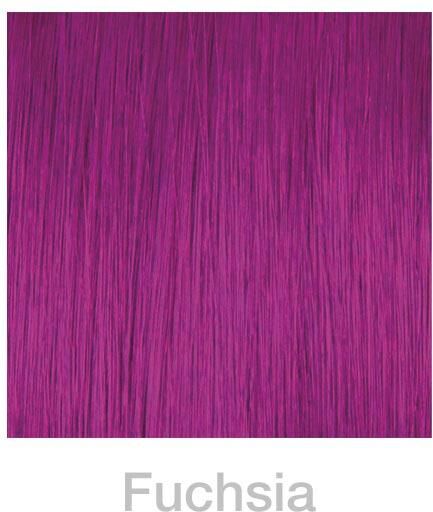 balmain fill-in extensions straight fantasy fiber hair 45 cm fuchsia fucsia