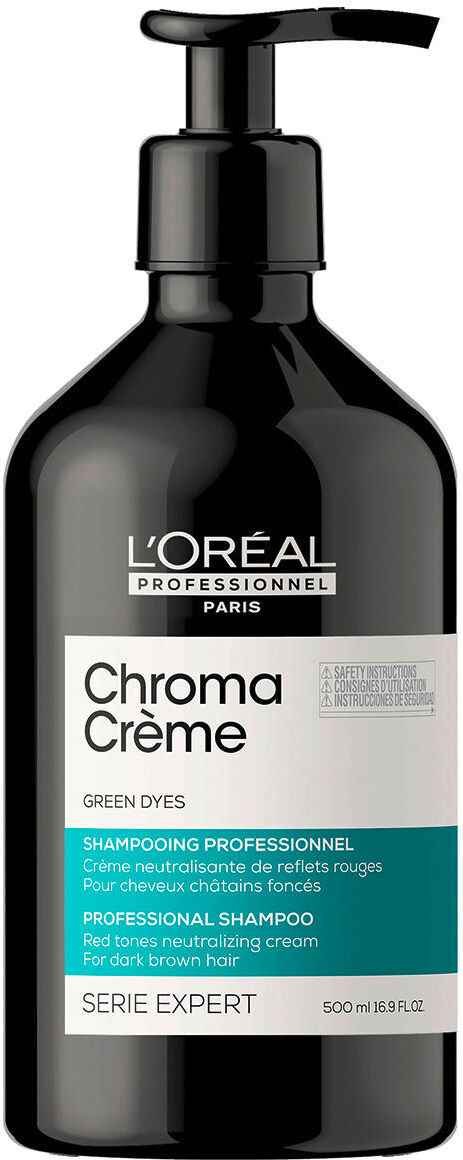 l'oréal professionnel paris serie expert chroma crème professional shampoo green 500 ml verde