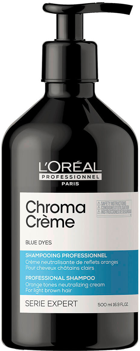 l'oréal professionnel paris serie expert chroma crème professional shampoo blue 500 ml blu