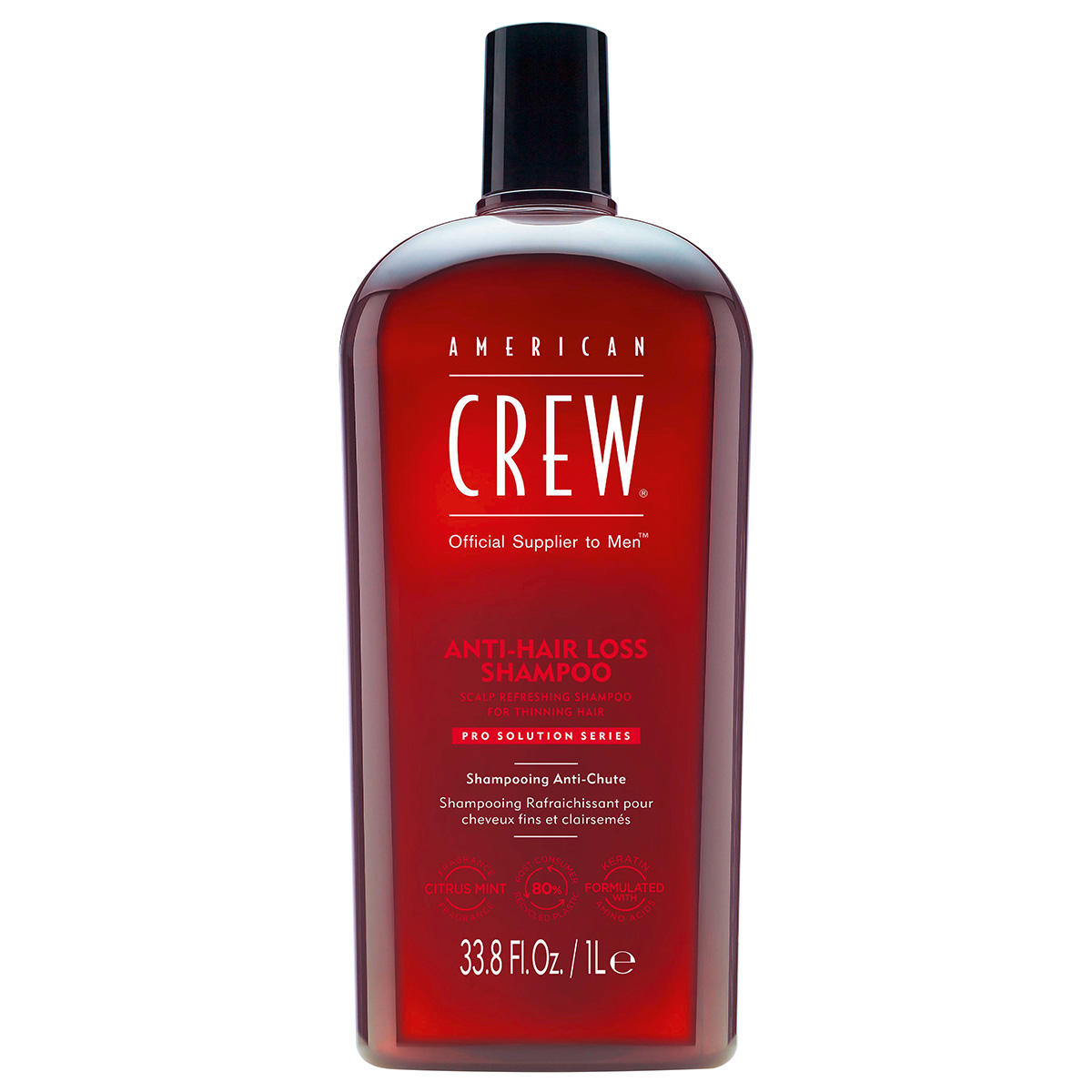 american crew pro solution  anti-hair loss shampoo 1 liter