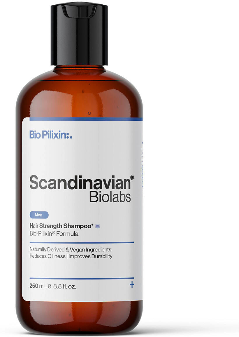 scandinavian biolabs hair strength shampoo for men 250 ml