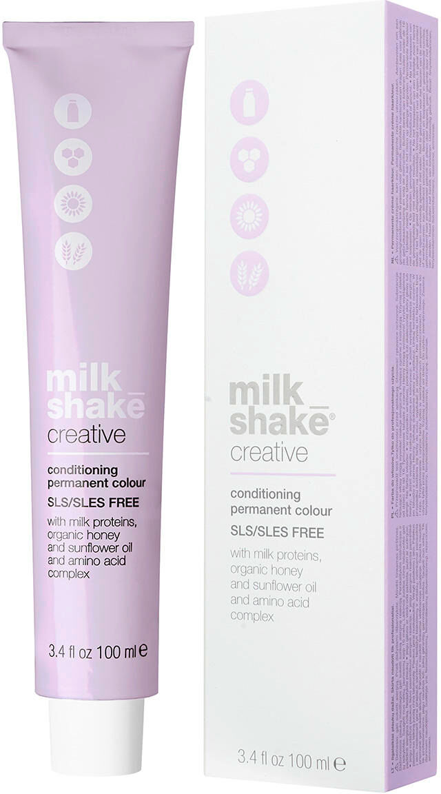 milk_shake color creative conditioning permanent colour 5.14/5ac frassino rame marrone chiaro profondo 100 ml cenere, rame, marrone chiaro profondo