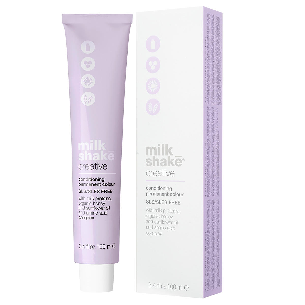 milk_shake color creative conditioning permanent colour 5/5n natural light brown 100 ml marrone chiaro naturale