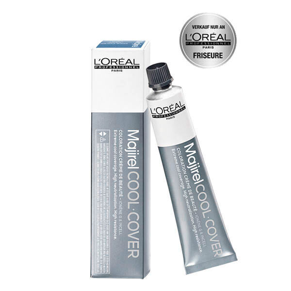 l'oréal professionnel paris majirel cool cover 4.3 marrone medio beige dorato, tubo 50 ml