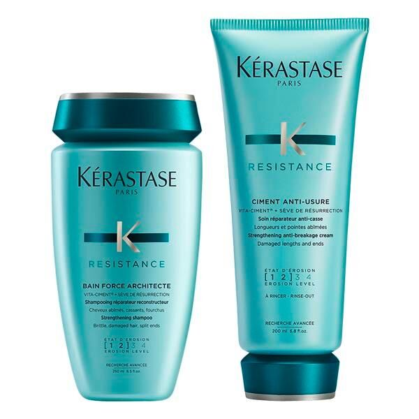 kérastase resistance care duo set (shampoo 250 ml + conditioner 200 ml)