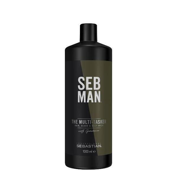 sebastian seb man the multitasker hair, beard & body wash 1 litro