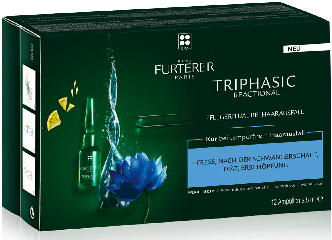 rené furterer triphasic reactional kur packung mit 12 x 5 ml