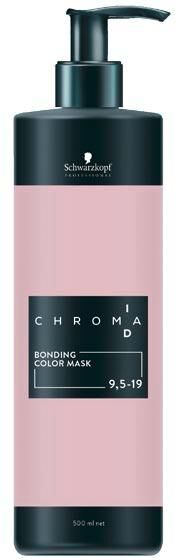 schwarzkopf professional chroma id bonding color mask 9.5-19 platinblond cendré violett, 500 ml