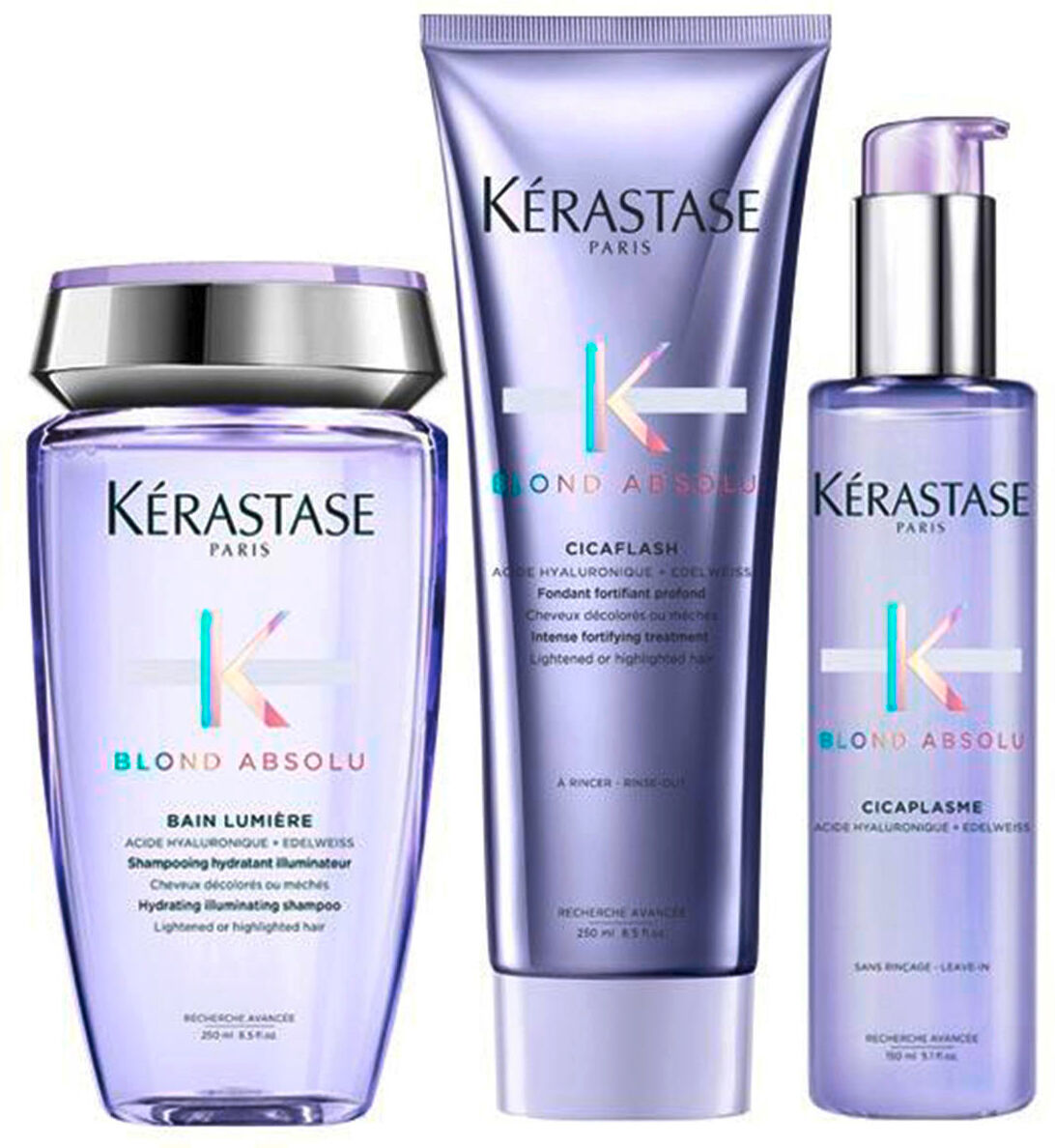 kérastase blond absolu trio (shampoo 250 ml + pflege 250 ml + serum 150 ml)